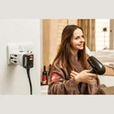 Skross PRO Light World Universal Travel Adapter – Universal to Universal with USB‑C, USB‑A, Schuko, Type G (MPN 1.103165)