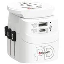 SKROSS Pro Light USB AC30PD World - Αντάπτορας ταξιδίου με USB-C Power Delivery, Λευκός