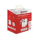 SKROSS Pro Light USB AC30PD World - Αντάπτορας ταξιδίου με USB-C Power Delivery, Λευκός