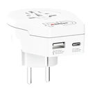 SKROSS World to EU USB AC20PD - Αντάπτορας ταξιδίου με USB & USB‑C Power Delivery