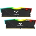 Team Group T-Force Delta RGB 16GB (2x8GB) DDR4 3200 DIMM Dual-Kit (Intel XMP) - Μαύρο