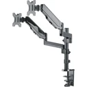 Manhattan Dual Monitor Gas-Spring Mount for 2x 17"–32" Monitors (2 Arms), up to 8 kg per Arm