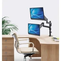 Manhattan Dual Monitor Gas-Spring Mount for 2x 17"–32" Monitors (2 Arms), up to 8 kg per Arm