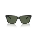 Armani Exchange Unisex Sunglasses AX4026S-83419A — Shiny Transparent Green Injected Frame, Green Polarized Lenses, 56/17/140 mm