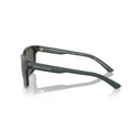 Armani Exchange Unisex Sunglasses AX4026S-83419A — Shiny Transparent Green Injected Frame, Green Polarized Lenses, 56/17/140 mm