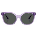 Armani Exchange Women's Sunglasses AX4120S 823687 - Purple Frame, Grey Lens (54/19/140)
