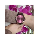 Michael Kors Runway Γυναικείο Ρολόι 42mm Ροζ Χρυσό Μπρασελέ MK3436