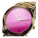 Michael Kors Runway Γυναικείο Ρολόι 42mm Ροζ Χρυσό Μπρασελέ MK3436
