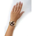 Michael Kors Runway Γυναικείο Ρολόι 34mm Μπαταρίας Ροζ Χρυσό Μεταλλικό Μπρασελέ MK3493