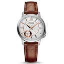 Duward Women's 32mm Quartz Battery Watch with Brown Leather Strap D16006.16