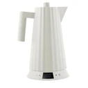 Alessi PLISSE Electric Kettle with Temperature Control, White, 1.7 L (MDL21 W)