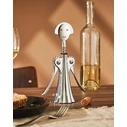 Αξεσουάρ μπαρ & κρασιού Alessi Anna G. Corkscrew silver AM01 Z ανοιχτήρι κρασιού / τιρμπουσόν από επιχρωμιωμένο Zamak