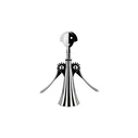 Αξεσουάρ μπαρ & κρασιού Alessi Anna G. Corkscrew silver AM01 Z ανοιχτήρι κρασιού / τιρμπουσόν από επιχρωμιωμένο Zamak
