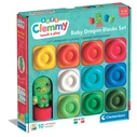 Clementoni Baby - Soft Clemmy Touch & Play Σετ Μαγικά Ουράνια Τουβλάκια 9τμχ