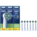 ORAL-B Ανταλλακτικές Κεφαλές Οδοντόβουρτσας CrossAction 6 τεμάχια Λευκό