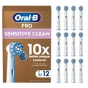 Oral‑B Ανταλλακτικές κεφαλές Sensitive Clean 12 τεμ. - Λευκό