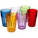 Guzzini Happy Hour Σετ 6 Ψηλά Ποτήρια Νερού 420ml - Πολύχρωμα