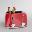 Smeg 50's Style 4-Slice Toaster 2000W Red TSF03RDEU