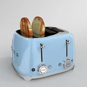 Smeg TSF03PBEU Φρυγανιέρα 4 Θέσεων 2000W Μπλε (50's Style)