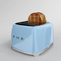 Smeg TSF03PBEU Φρυγανιέρα 4 Θέσεων 2000W Μπλε (50's Style)