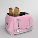 SMEG 50's Style 4-Slice Toaster Pink TSF03PKEU