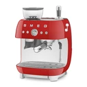 Εσπρέσο μηχανή SMEG 50's Style με ενσωματωμένο μύλο EGF03RDEU κόκκινη