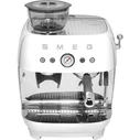 SMEG Espresso Machine 50's Style with Integrated Grinder White EGF03WHEU