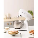 Smeg 50's Style Κουζινομηχανή 1000W με Ανοξείδωτο Κάδο 4.8lt Λευκή (SMF05WHEU)