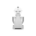 Smeg 50's Style Κουζινομηχανή 800W με Ανοξείδωτο Κάδο 4.8lt Λευκή (SMF04WHEU)