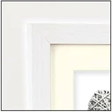 Κορνίζα τοίχου ZEP Regent 4 Passepartout 13x18 Wood Frame White V32574