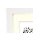 Κορνίζα Τοίχου ZEP Regent 4 Passepartout 15x20 Wood Frame White V32684