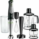 Braun MultiQuick 9 MQ9147X ραβδομπλέντερ (ανοξείδωτο/μαύρο) 1200W — με ActiveBlade, 2 κόφτες, πατητήρι πατάτας, αυγοδάρτη