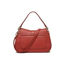 Furla Flow M Top Handle Δερμάτινη Γυναικεία Τσάντα Ώμου Καφέ