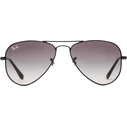 Ray Ban Άθραυστα Aviator Παιδικά Γυαλιά Ηλίου Μαύρα