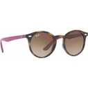 Ray Ban Άθραυστα Στρογγυλά Παιδικά Γυαλιά Ηλίου Καφέ RJ9064S-44