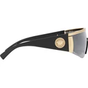 Versace Ανδρικά Γυαλιά Ηλίου με Χρυσό Κοκκάλινο Σκελετό και Μαύρο Καθρέφτη Φακό VE2197 1000/6G