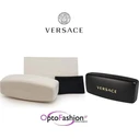 Versace Ανδρικά Γυαλιά Ηλίου με Χρυσό Κοκκάλινο Σκελετό και Μαύρο Καθρέφτη Φακό VE2197 1000/6G