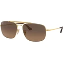 Ray Ban Colonel Men's Sunglasses Brown Tortoiseshell Metal Frame with Brown Gradient Lenses RB3560 910443