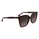 Liu Jo Γυναικεία Γυαλιά Ηλίου με Καφέ Ταρταρούγα Κοκκάλινο Σκελετό και Καφέ Ντεγκραντέ Φακό LJ773S-240
