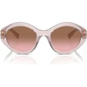 Vogue Γυναικεία Γυαλιά Ηλίου με Ροζ Κοκκάλινο Σκελετό και Καφέ Ντεγκραντέ Φακό VO5576SB 294214