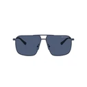 Armani Exchange Men’s Sunglasses AX2050S 609980 Grey Metal Frame Blue Lens 60/12/145
