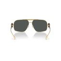 Versace VE2269-100287 Women's Sunglasses — Gold Metal Frame, Grey Lenses, Aviator (60/14/140 mm)