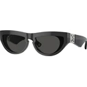 Women Sunglasses Burberry BE4422 Black Acetate Frame, Grey Lenses 58/16/130 mm
