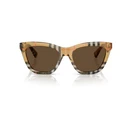 Burberry Women Sunglasses BE4435-414673 Multicolored Acetate Frame 53/18/140 Brown Lenses