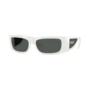VERSACE Γυαλιά Ηλίου Unisex VE4482-314-87 Λευκό Κοκκάλινο Σκελετό Γκρι Φακός 57/16/135