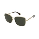 Γυναικεία Γυαλιά Ηλίου Burberry BE3158-110971 με Χρυσό Μεταλλικό Σκελετό και Πράσινους Φακούς 58/16/145