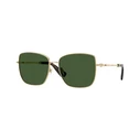 Γυναικεία Γυαλιά Ηλίου Burberry BE3158-110971 με Χρυσό Μεταλλικό Σκελετό και Πράσινους Φακούς 58/16/145