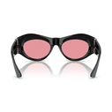 Versace Women Sunglasses VE4477U 532084 — Black Acetate Frame, Pink Lens (52/19/135 mm)