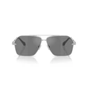 Versace Ανδρικά Γυαλιά Ηλίου VE2284-10006G Ασήμι Μεταλλικός Σκελετός 63/10/140