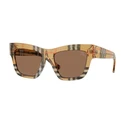 Γυναικεία Γυαλιά Ηλίου Burberry BE4449-414673 - Πολύχρωμος Κοκκάλινος Σκελετός, Καφέ Φακοί, Μέγεθος 53/19/140